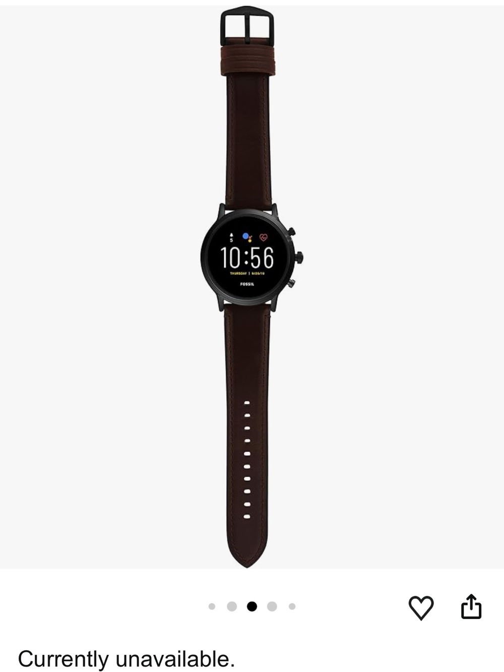 Fossil Black Case Smartwatch